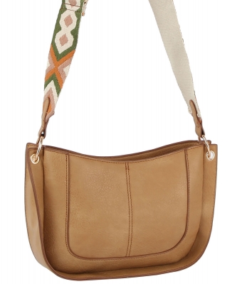 Guitar Strap Crossbody Bag GL-0137-M TAUPE